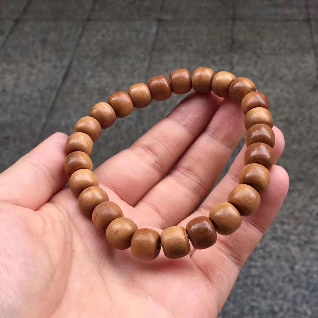 10×8mm猛犸象牙老型咖啡手串 萬年天然造化，天然產(chǎn)品